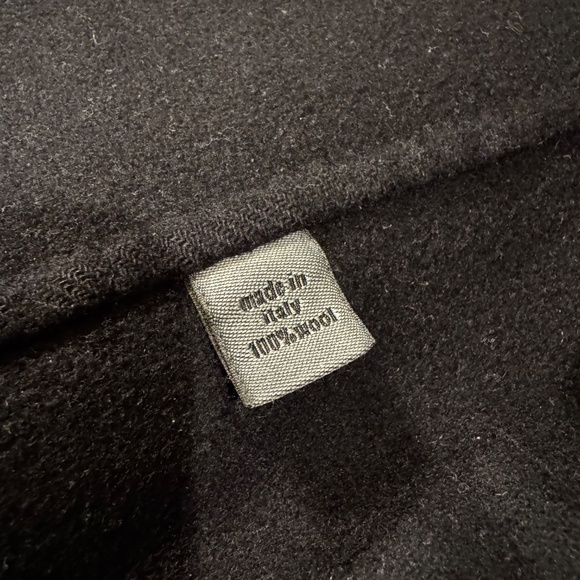 John Varvatos 100% Wool Navy Blue Overcoat 48R EU/38 R US - Picture 3 of 5